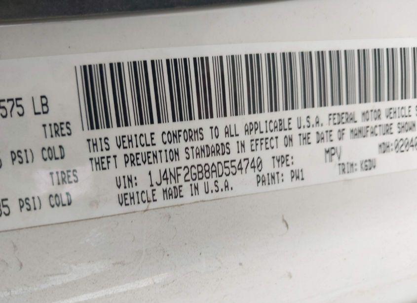 Photo 9 of 2010 Jeep Patriot SPORT (VIN 1J4NF2GB8AD554740)