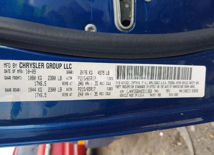 Photo 9 of 2010 Jeep Patriot SPORT (VIN 1J4NF2GBXAD511369)