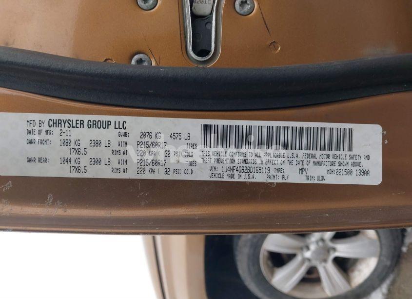 Photo 9 of 2011 Jeep Patriot LATITUDE X (VIN 1J4NF4GB2BD165119)