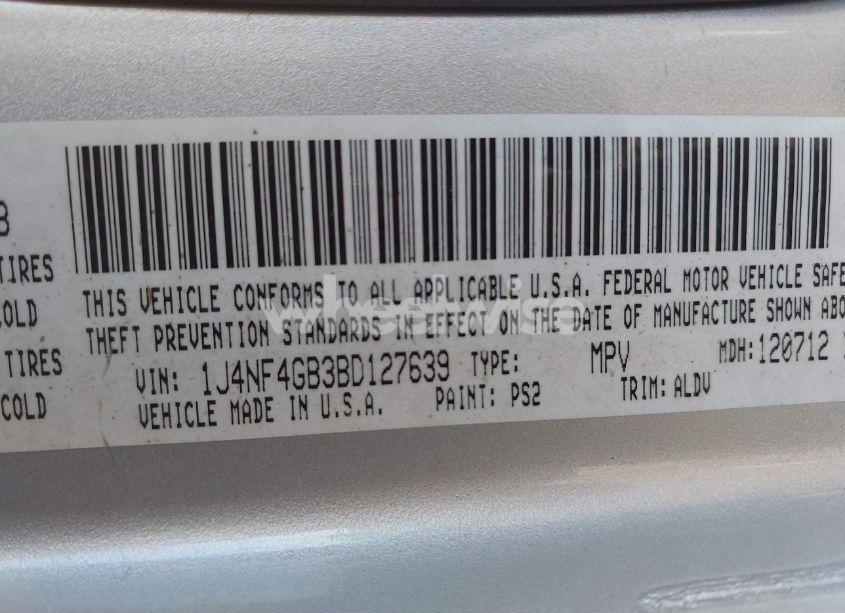 Photo 9 of 2011 Jeep Patriot LATITUDE X (VIN 1J4NF4GB3BD127639)