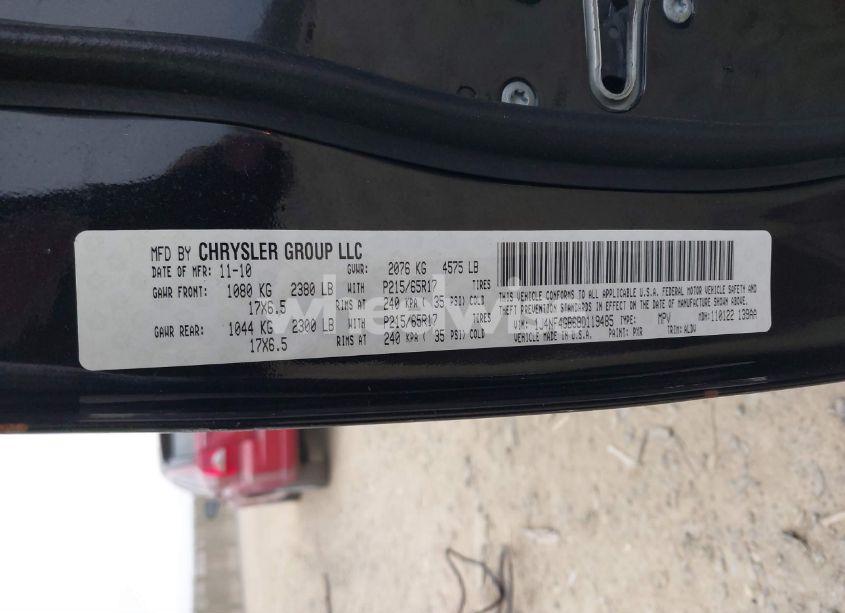 Photo 9 of 2011 Jeep Patriot LATITUDE X (VIN 1J4NF4GB6BD119485)