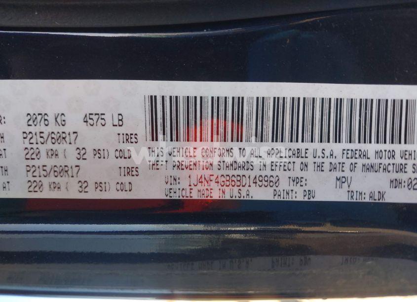 Photo 9 of 2011 Jeep Patriot LATITUDE X (VIN 1J4NF4GB6BD149960)