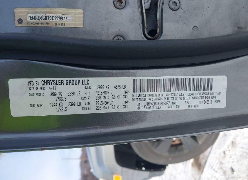 Photo 9 of 2011 Jeep Patriot (VIN 1J4NF4GB7BD229977)