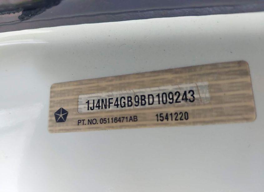 Photo 9 of 2011 Jeep Patriot LATITUDE X (VIN 1J4NF4GB9BD109243)