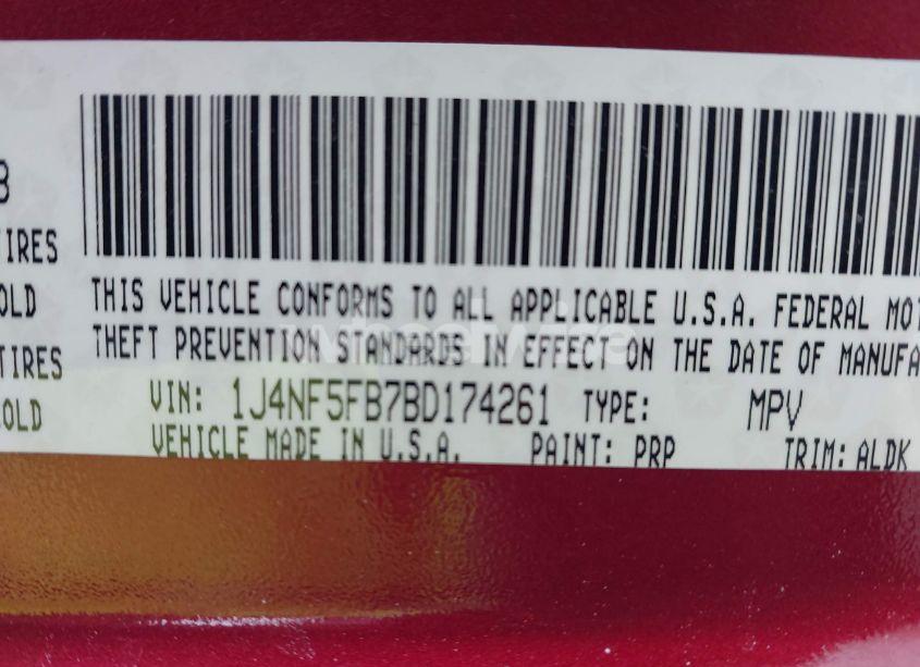 Photo 9 of 2011 Jeep Compass (VIN 1J4NF5FB7BD174261)