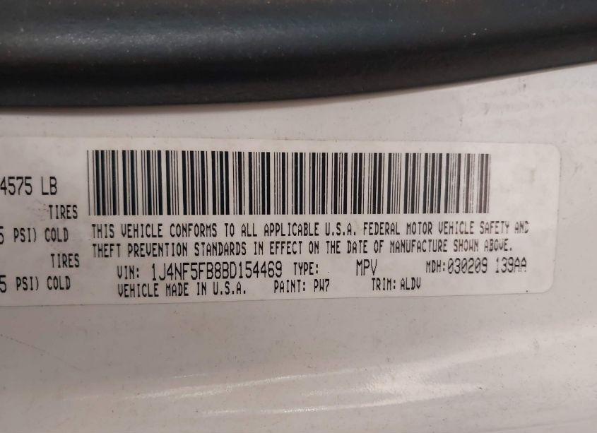 Photo 9 of 2011 Jeep Compass LIMITED (VIN 1J4NF5FB8BD154469)