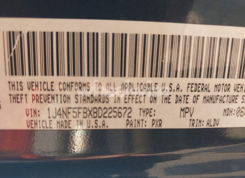 Photo 9 of 2011 Jeep Compass LIMITED (VIN 1J4NF5FBXBD225672)