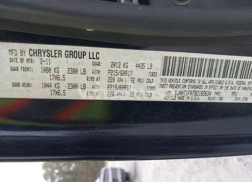 Photo 9 of 2011 Jeep Compass (VIN 1J4NT1FA7BD165634)