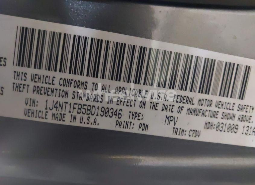 Photo 9 of 2011 Jeep Compass (VIN 1J4NT1FB5BD190346)