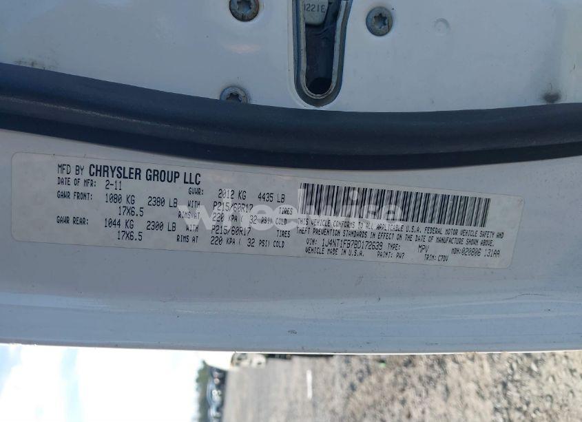 Photo 9 of 2011 Jeep Compass (VIN 1J4NT1FB7BD172639)