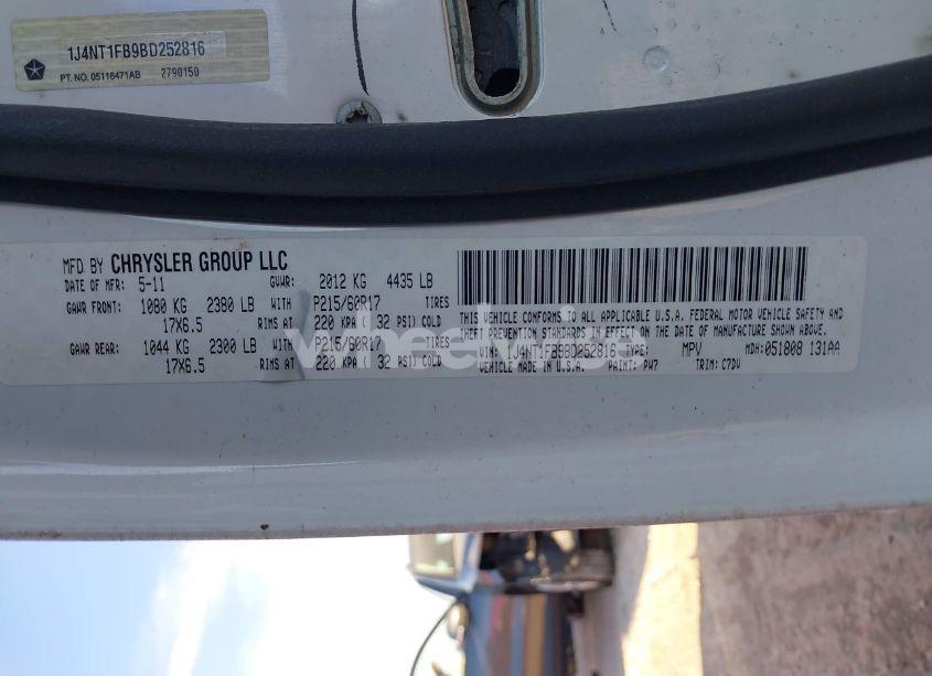 Photo 9 of 2011 Jeep Compass (VIN 1J4NT1FB9BD252816)