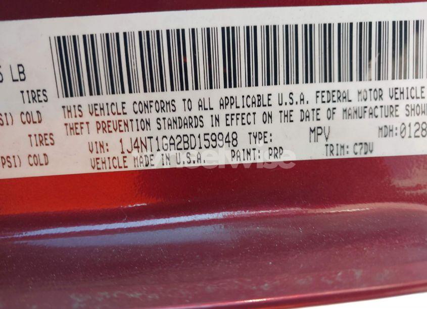 Photo 9 of 2011 Jeep Patriot SPORT (VIN 1J4NT1GA2BD159948)