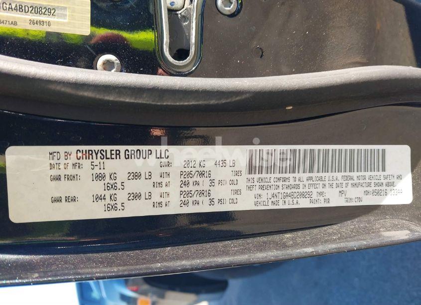 Photo 9 of 2011 Jeep Patriot SPORT (VIN 1J4NT1GA4BD208292)