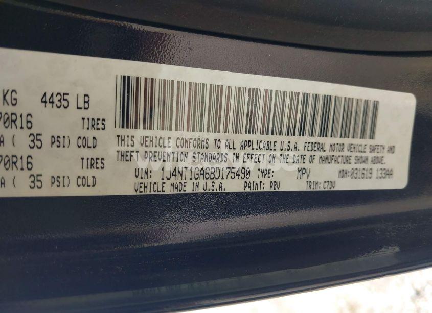 Photo 9 of 2011 Jeep Patriot SPORT (VIN 1J4NT1GA6BD175490)