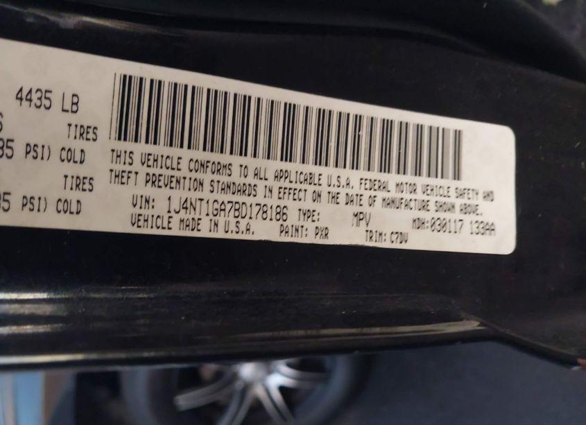 Photo 9 of 2011 Jeep Patriot SPORT (VIN 1J4NT1GA7BD178186)