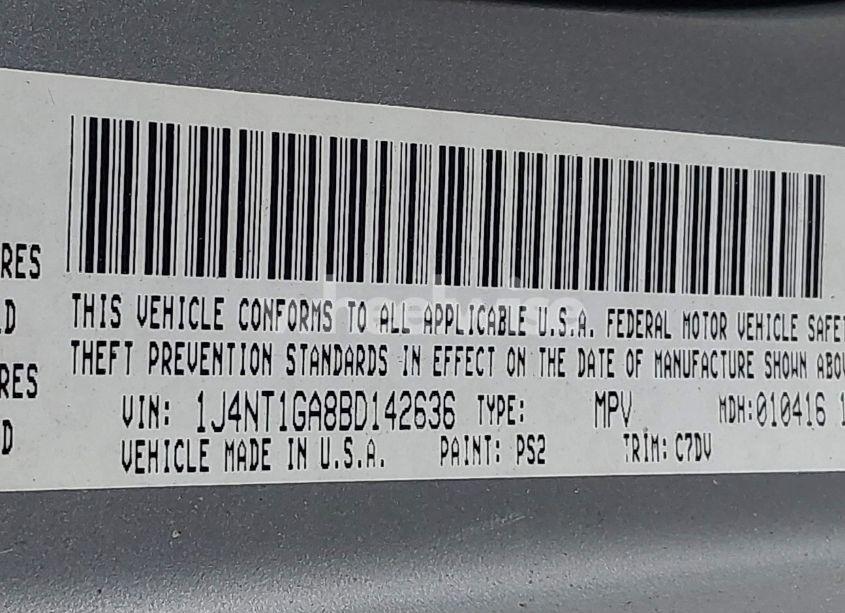 Photo 9 of 2011 Jeep Patriot SPORT (VIN 1J4NT1GA8BD142636)