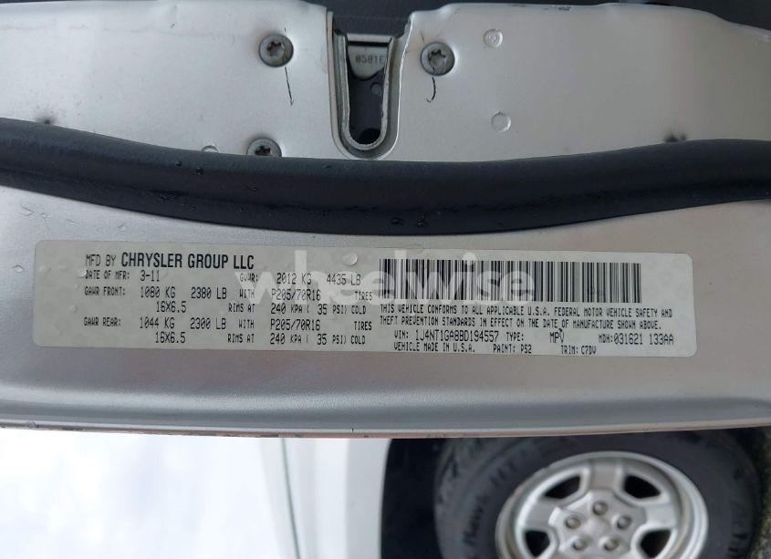 Photo 9 of 2011 Jeep Patriot SPORT (VIN 1J4NT1GA8BD194557)