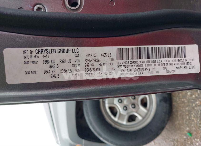 Photo 9 of 2011 Jeep Patriot SPORT (VIN 1J4NT1GA8BD203449)