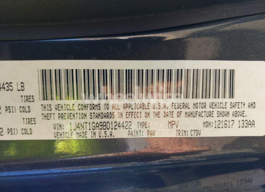 Photo 9 of 2011 Jeep Patriot SPORT (VIN 1J4NT1GA9BD124422)