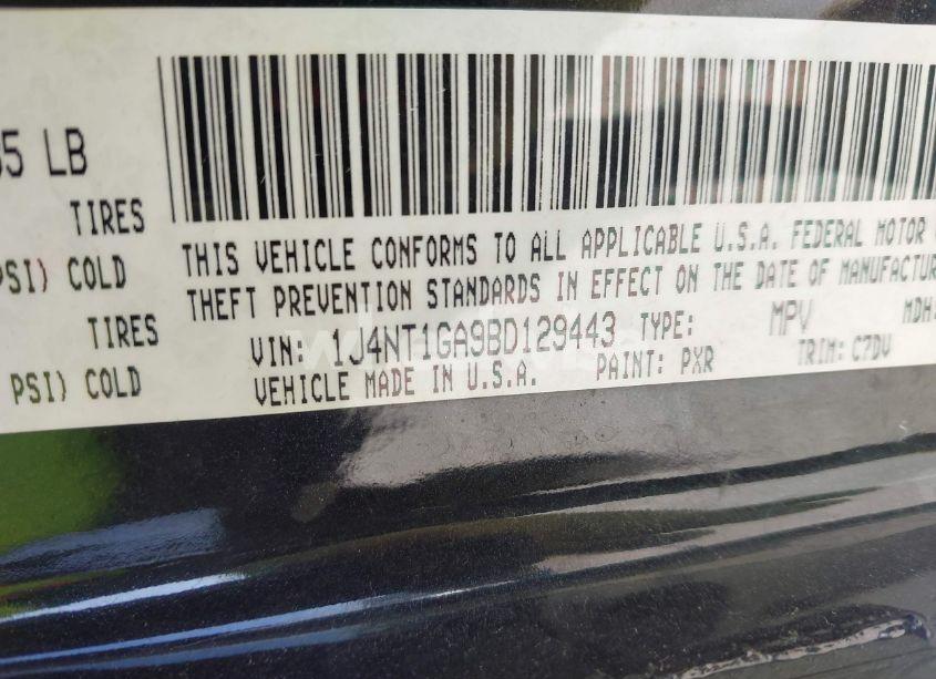 Photo 9 of 2011 Jeep Patriot SPORT (VIN 1J4NT1GA9BD129443)