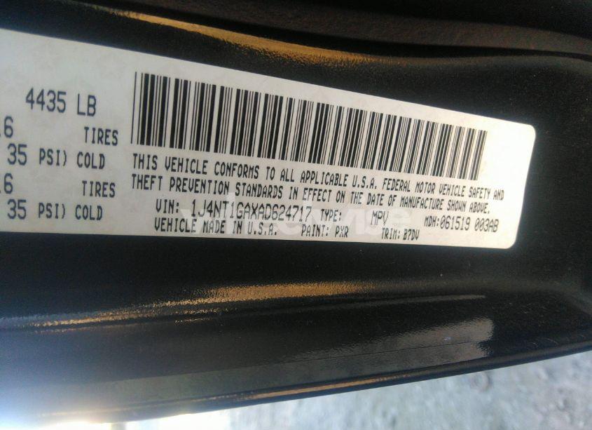 Photo 9 of 2010 Jeep Patriot SPORT (VIN 1J4NT1GAXAD624717)