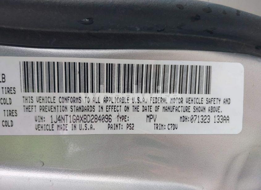 Photo 9 of 2011 Jeep Patriot SPORT (VIN 1J4NT1GAXBD284096)