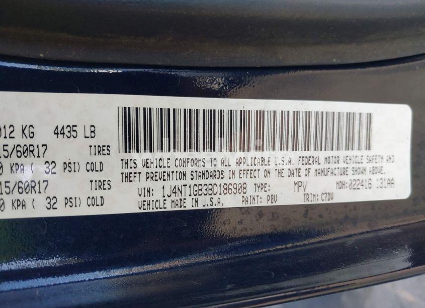 Photo 9 of 2011 Jeep Patriot SPORT (VIN 1J4NT1GB3BD186908)