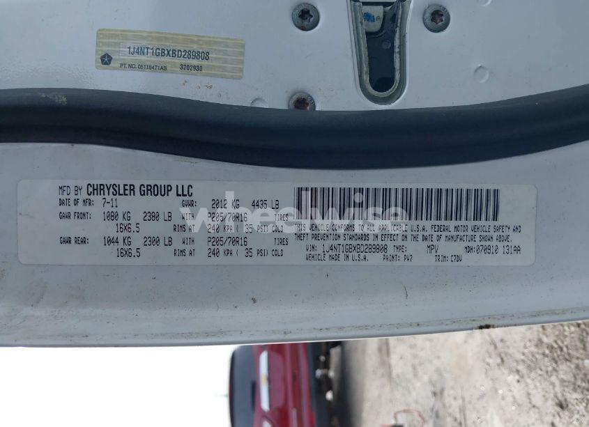 Photo 9 of 2011 Jeep Patriot SPORT (VIN 1J4NT1GBXBD289808)