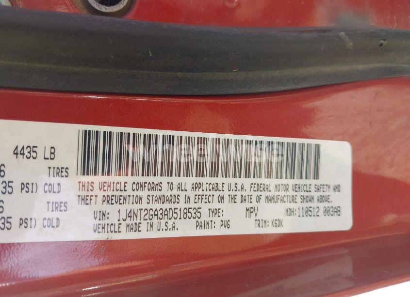 Photo 9 of 2010 Jeep Patriot SPORT (VIN 1J4NT2GA3AD518535)