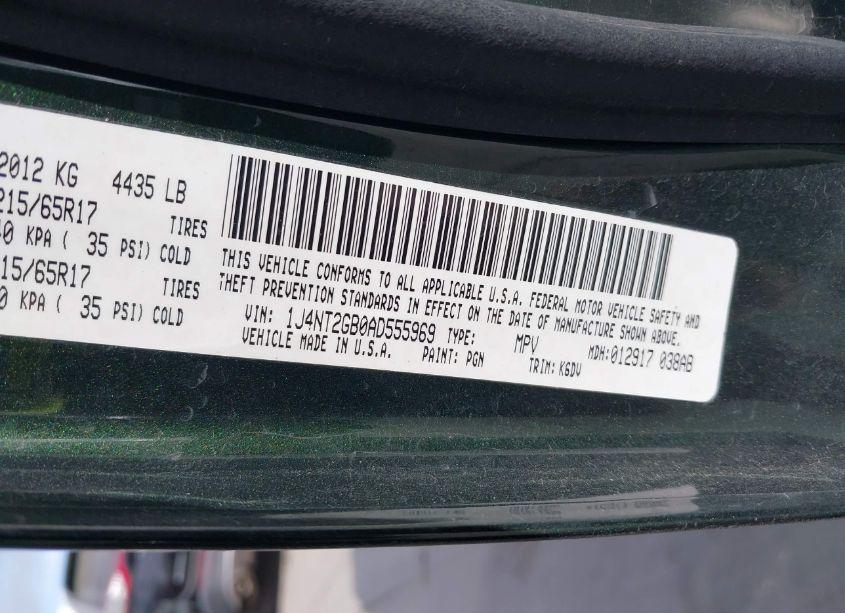 Photo 9 of 2010 Jeep Patriot SPORT (VIN 1J4NT2GB0AD555969)