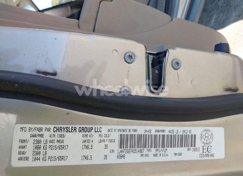 Photo 9 of 2010 Jeep Patriot SPORT/NORTH (VIN 1J4NT2GB7AD514867)