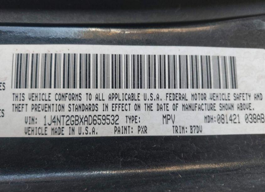 Photo 9 of 2010 Jeep Patriot SPORT (VIN 1J4NT2GBXAD659532)