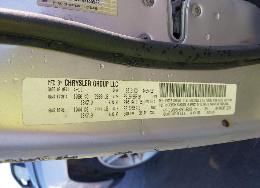 Photo 9 of 2011 Jeep Compass LIMITED (VIN 1J4NT5FB2BD186942)