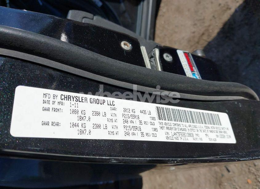 Photo 9 of 2011 Jeep Compass LIMITED (VIN 1J4NT5FB3BD139838)