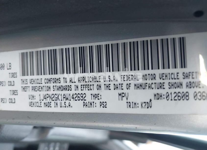 Photo 9 of 2010 Jeep Liberty SPORT (VIN 1J4PN2GK1AW142692)