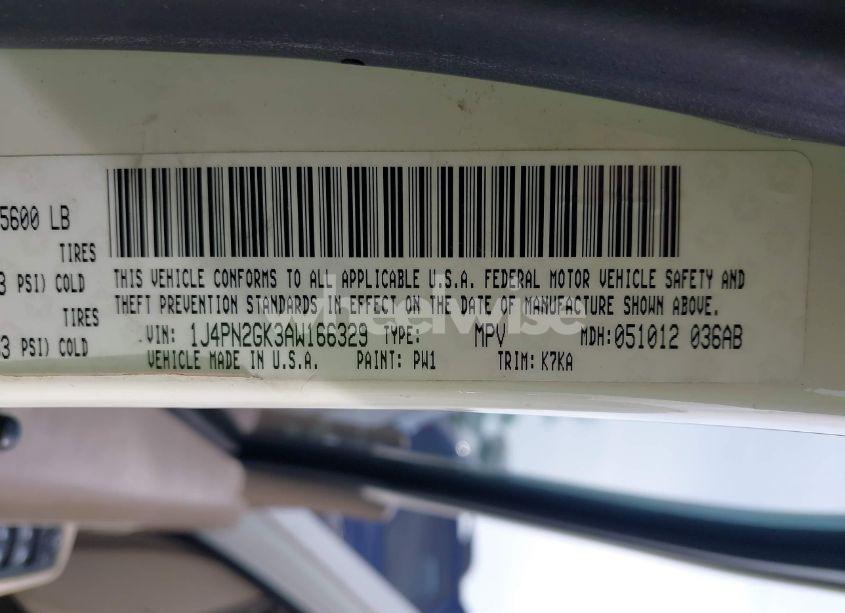 Photo 9 of 2010 Jeep Liberty SPORT (VIN 1J4PN2GK3AW166329)