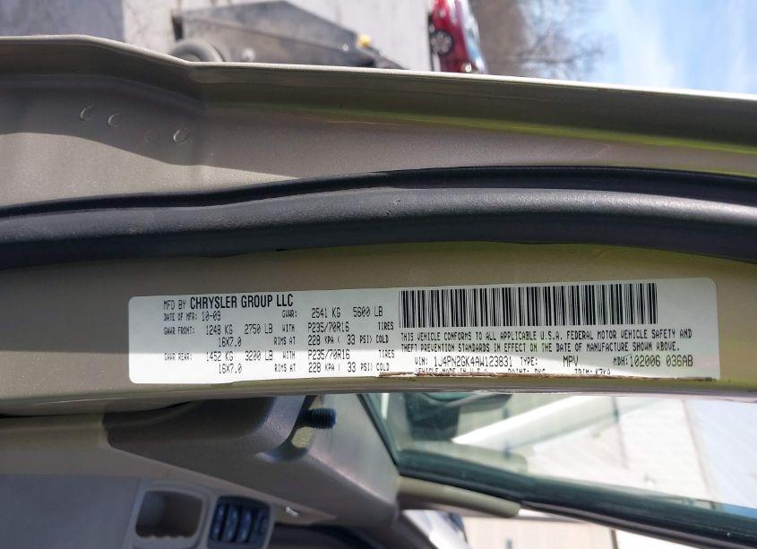 Photo 9 of 2010 Jeep Liberty SPORT (VIN 1J4PN2GK4AW123831)