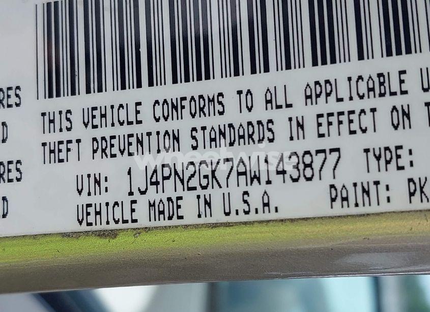 Photo 9 of 2010 Jeep Liberty SPORT (VIN 1J4PN2GK7AW143877)