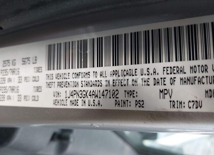 Photo 9 of 2010 Jeep Liberty RENEGADE (VIN 1J4PN3GK4AW147102)
