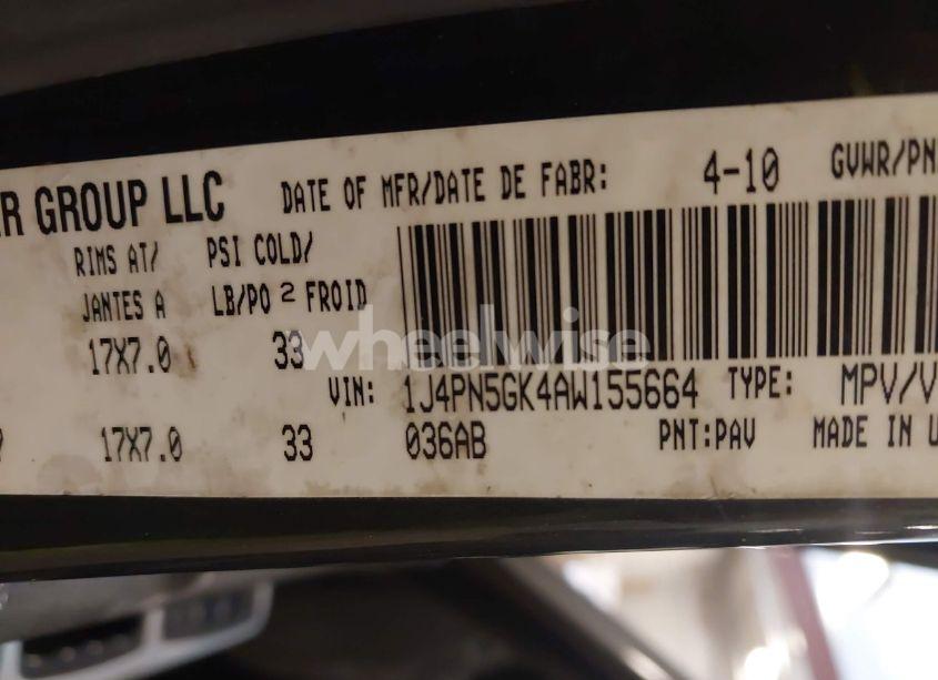 Photo 9 of 2010 Jeep Liberty LIMITED EDITION (VIN 1J4PN5GK4AW155664)