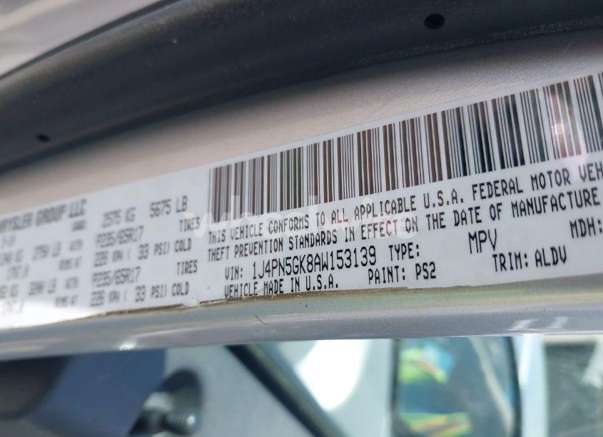 Photo 9 of 2010 Jeep Liberty LIMITED (VIN 1J4PN5GK8AW153139)