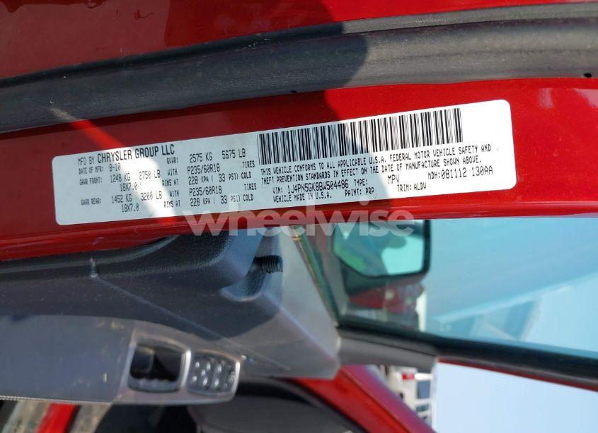 Photo 9 of 2011 Jeep Liberty LIMITED EDITION (VIN 1J4PN5GK8BW504486)