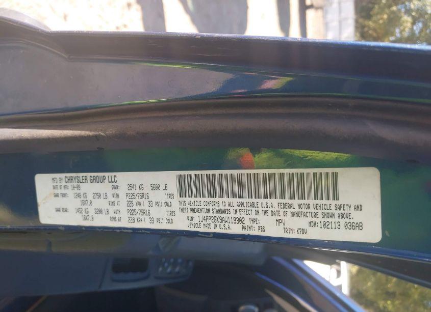 Photo 9 of 2010 Jeep Liberty SPORT (VIN 1J4PP2GK9AW119302)