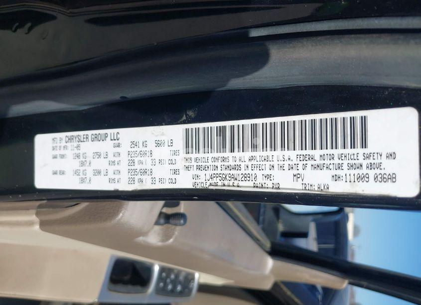 Photo 9 of 2010 Jeep Liberty LIMITED (VIN 1J4PP5GK9AW128910)