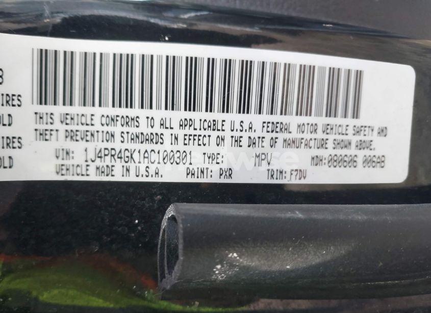 Photo 9 of 2010 Jeep Grand CHEROKEE LAREDO (VIN 1J4PR4GK1AC100301)