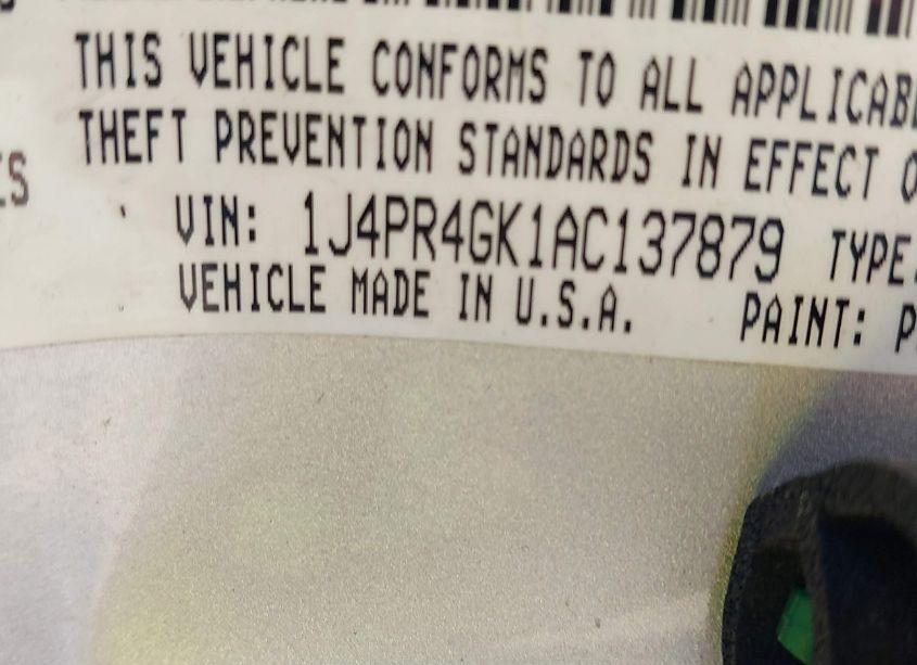 Photo 9 of 2010 Jeep Grand CHEROKEE LAREDO (VIN 1J4PR4GK1AC137879)