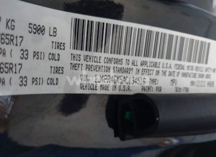 Photo 9 of 2010 Jeep Grand CHEROKEE LAREDO (VIN 1J4PR4GK5AC134516)