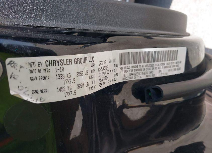 Photo 9 of 2010 Jeep Grand CHEROKEE LAREDO (VIN 1J4PR4GK9AC147074)