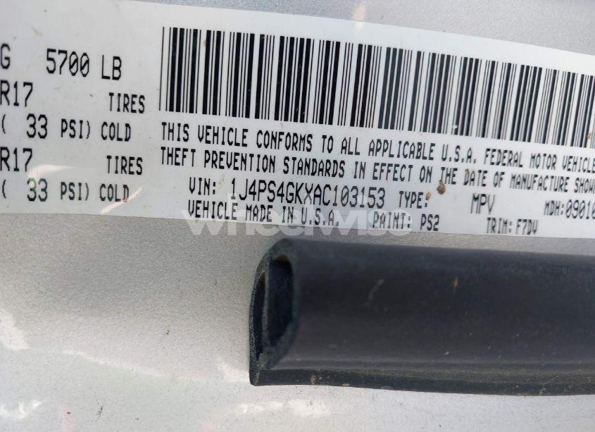 Photo 9 of 2010 Jeep Grand CHEROKEE LAREDO (VIN 1J4PS4GKXAC103153)