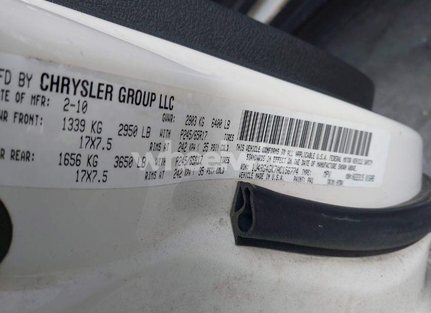 Photo 9 of 2010 Jeep Commander SPORT (VIN 1J4RG4GK7AC156774)